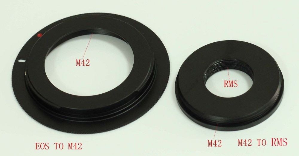 RMS zur M42 (42mm x 1) Adapter mit EOS M42 Adapter für mikroskopobjektiv