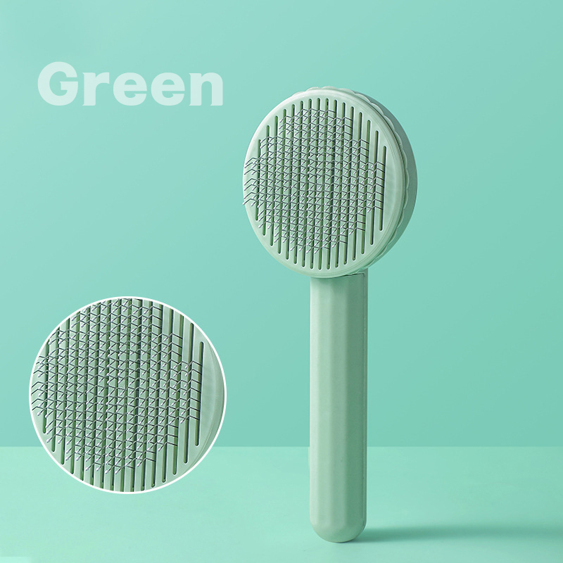 Cepillo para gatos, cepillo para el cuidado de mascotas, para eliminar pelos, removedor de pelo para gatos, peine para quitar el pelo de mascotas, accesorios para el cuidado de cachorros y gatitos: Gris