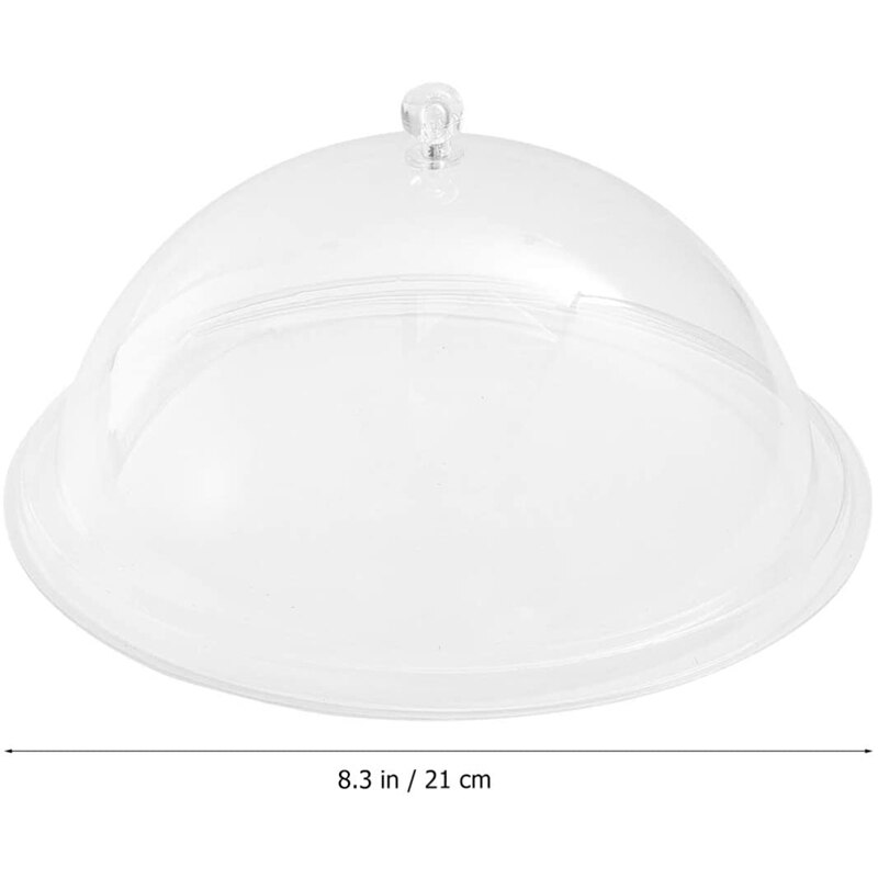 Round Food Meal Cover, -Resistant Transparent Food Cover, Bread and Snack Acrylic Preservation Cover, Dust Cover