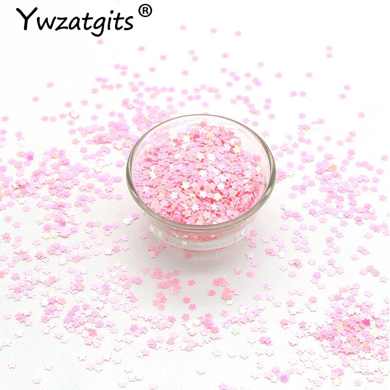 losse pailletten, pailletten voor kleding, 50g/4/6/8mm Cup Ronde/Bloem PVC Losse Pailletten Paillette Naaien Craft for Bruiloft Decoratie Kledingstuk Jurk DIY Accessoires-Mix (Color : Transparent Whi
