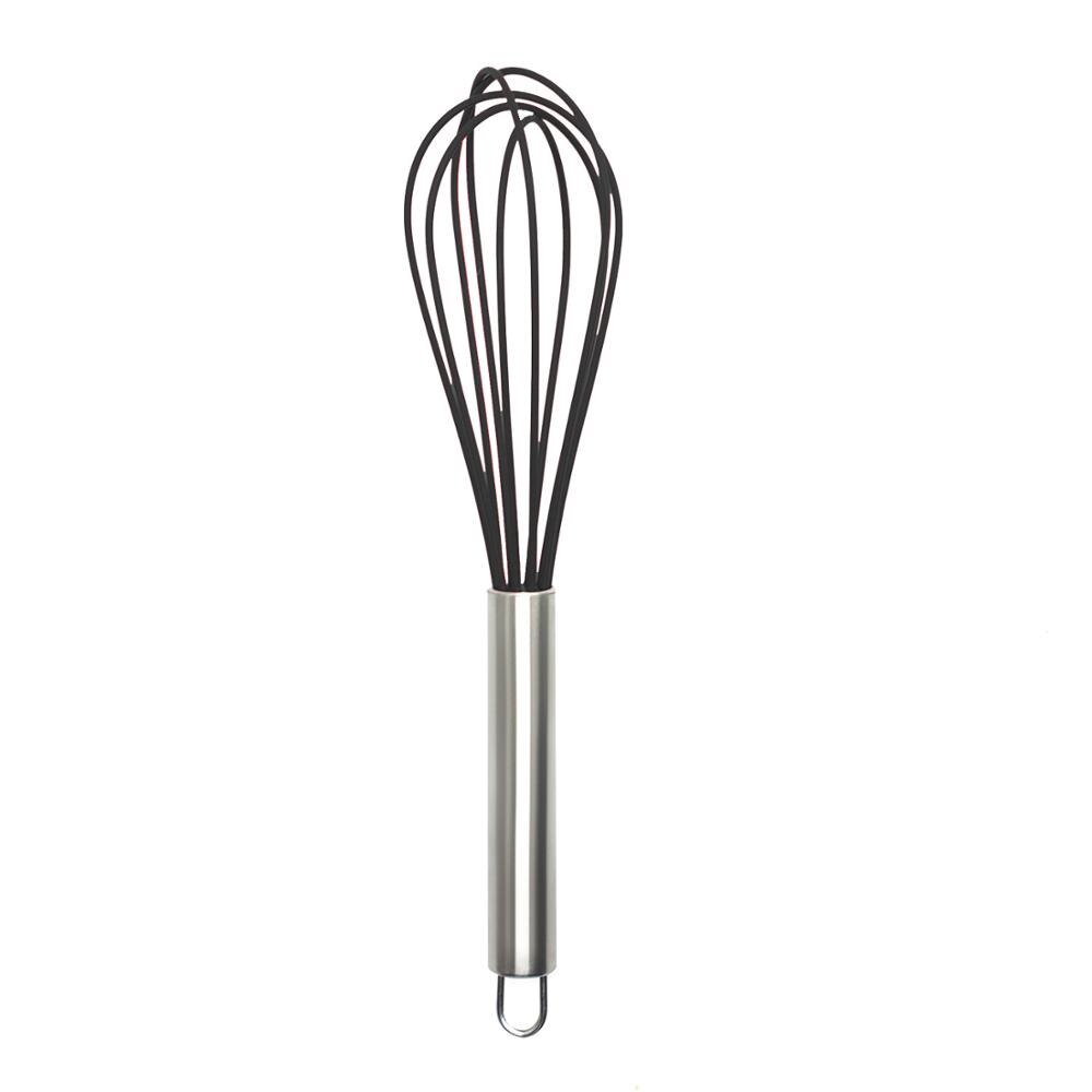 Red/Black Heat-Resistant Silicone Cookware Nonstick Cooking Tools Kitchen Baking Tool Sold Separately Kitchen Accessories: Eggbeater black