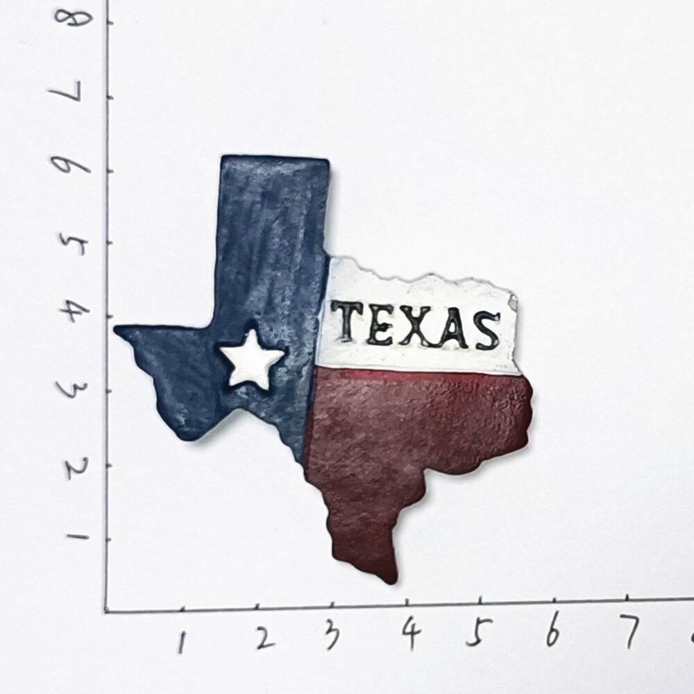 USA Texas Highway 66 Tourist Souvenir Fridge Magnets Decoration Articles Handicraft Magnetic Refrigerator Stickers Collection