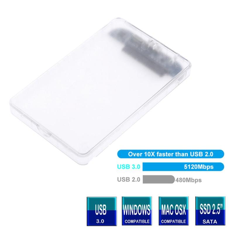 2.5 inch hdd box sata to usb HDD Case usb 3.0 SSD Enclosure external hard drive box with USB3.0 cable for HD Hard disk drives