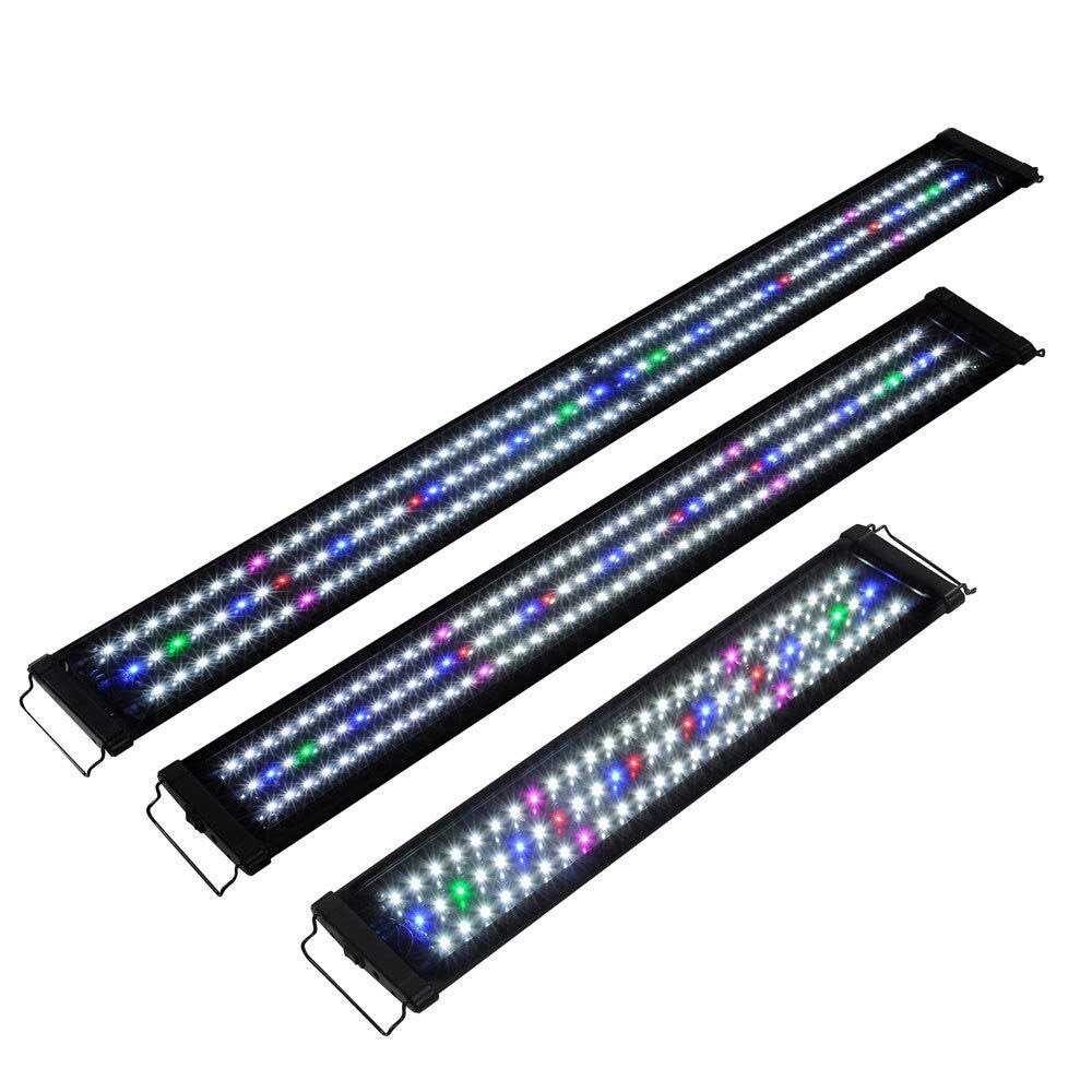 Barra de luz LED para acuario, lámpara de iluminación de espectro completo de 30/45cm para acuario de peces de agua dulce, planta marina para decoración de peceras
