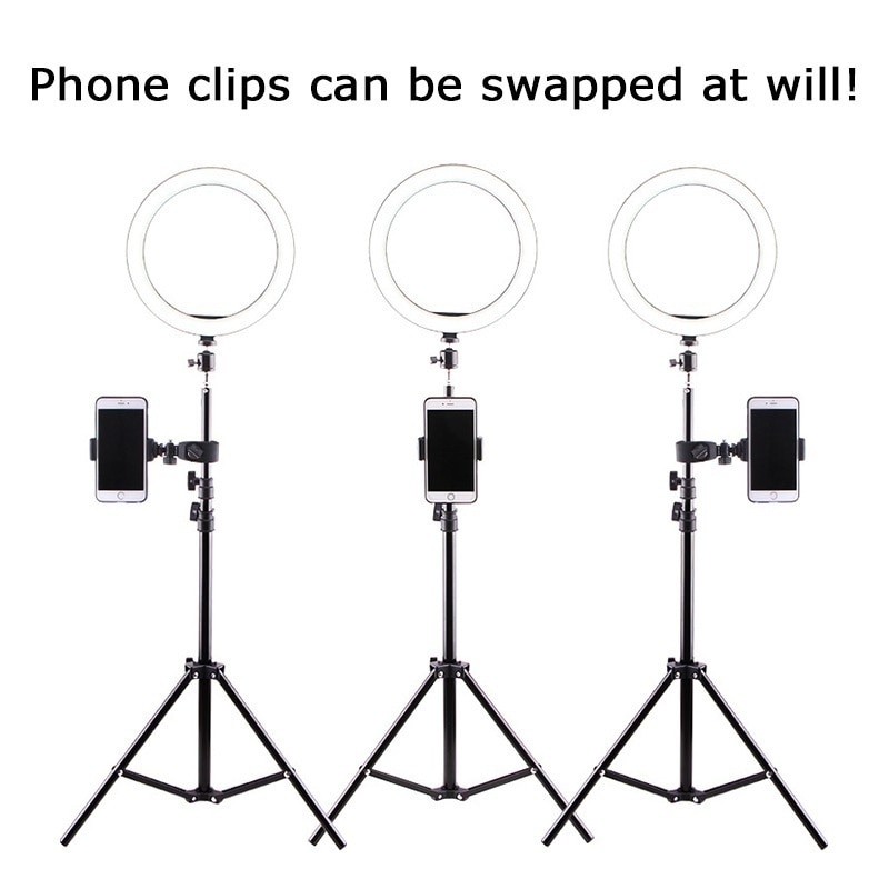16/26cm Led Ring Light Tripod Light Led Ring Light with Stand Photography LED Selfie with Tripod Ring Fill Light