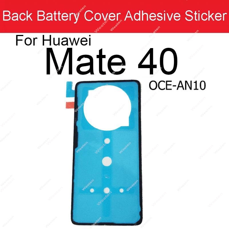 Back Battery Housing Cover Sticker Adhesive For Huawei Mate 10 20 30 40 Lite Pro 20X 40e 30e Pro 5G RS Mate 40 Pro+ Glue Tape: Dark Grey
