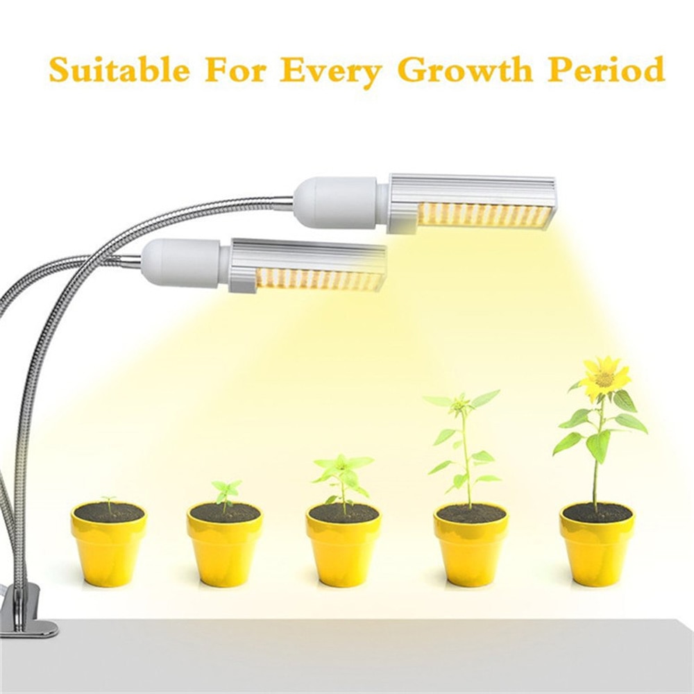 E26/27 45w led vækstlys til indendørs plante sollignende fuldspektret plantedyrkning led pære til planter stueplanter orkideer afgrøder urter