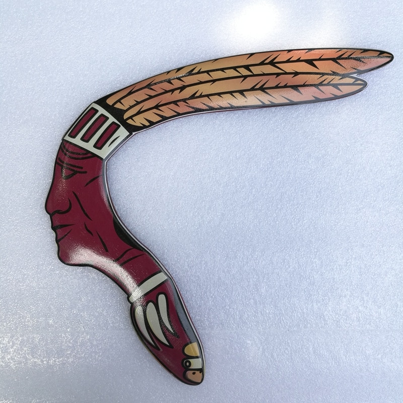 50m Flying Return Handmade Wood Boomerang Fun Outdoor Game Sports Throw And Catch Disc Saucer