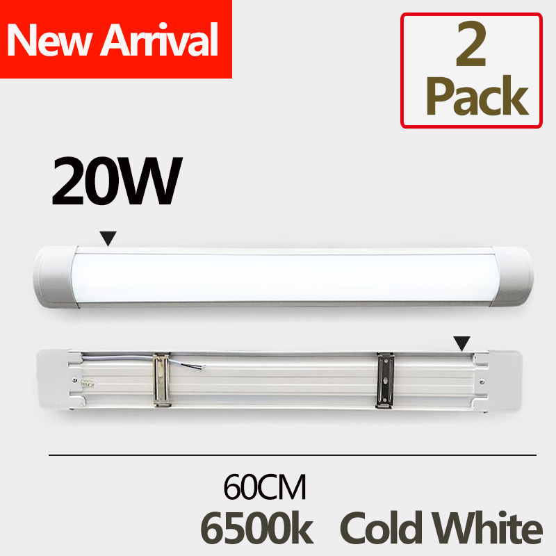 T8 T5 Led Leuchtstoffröhre 220V Rohr Led 120cm 60cm T8 Wand Lampe Lampe Licht Lampara 5W 20W Tobe lampa 2FT 4FT Home Küche Beleuchtung: 2pcs 20W Cold White