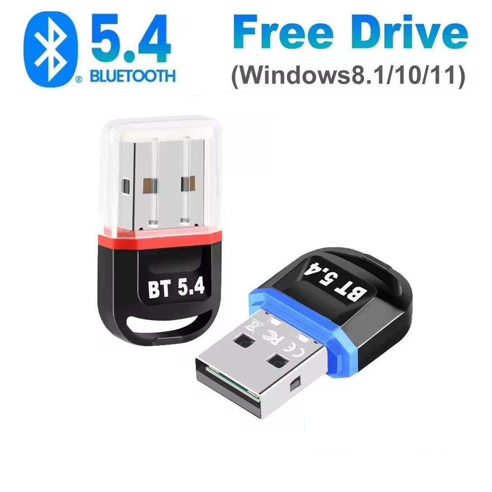 Bluetooth Adapter for Pc Usb Bluetooth 5.4 Dongle Receiver for Speaker Mouse Keyboard Music Audio Transmitter