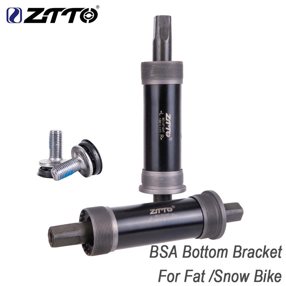 ZTTO MTB Bike 80mm 100mm Fahrrad Tretlager Integrierte Dichtung Lager Platz Loch Verjüngt Kurbel Axls mit Schrauben zubehör