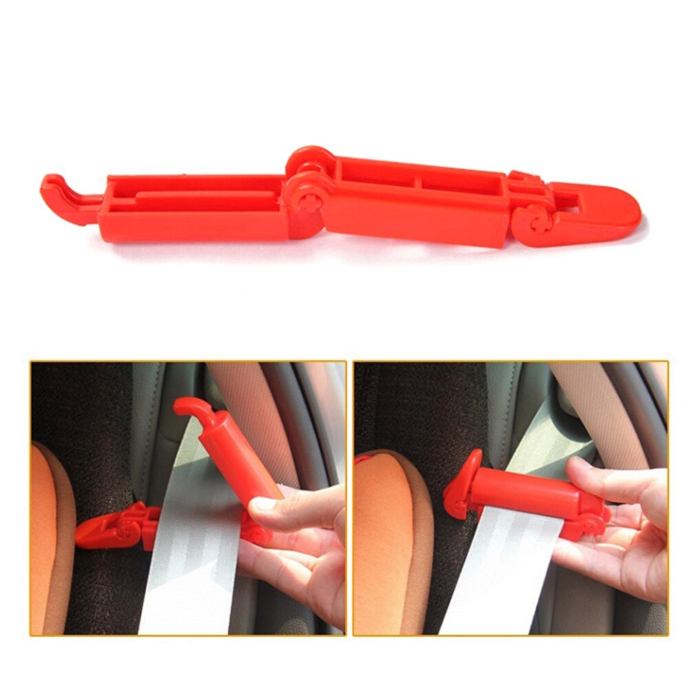 Bærbart plastikværktøj nemt at installere holdbart bilinteriør fast styling universal sikkerhedsseleclips til børn