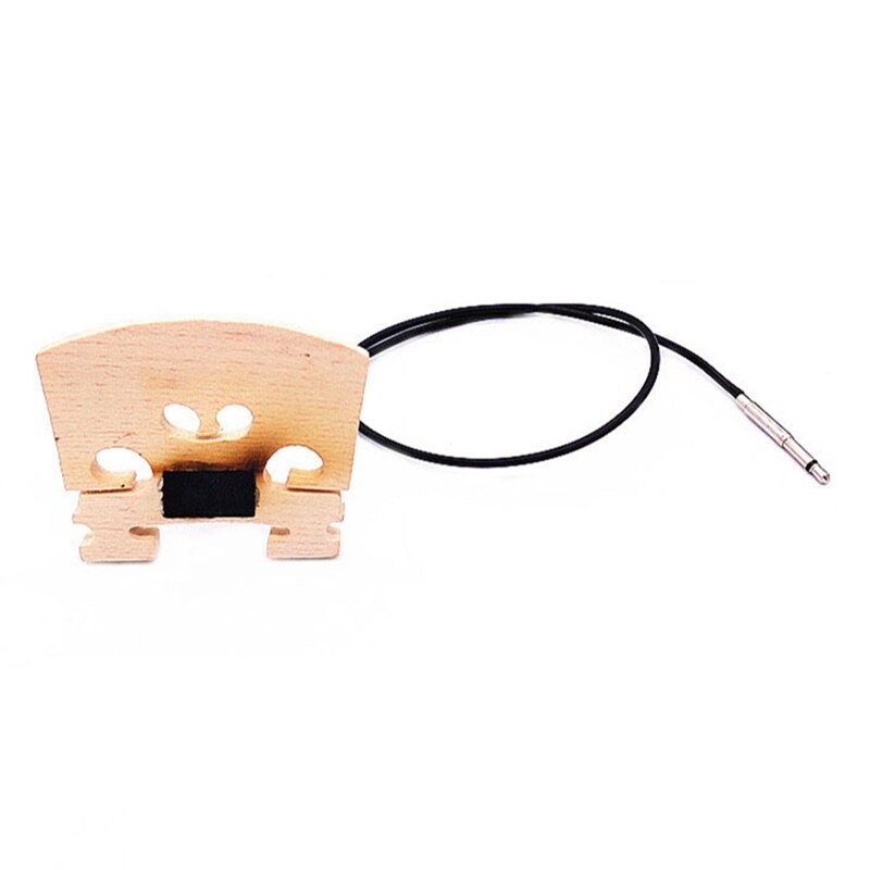 Violin Bridge with Internally Mounted Piezo Pickup for 4/4 Full Size Electric Violin Parts Replacement Accessories