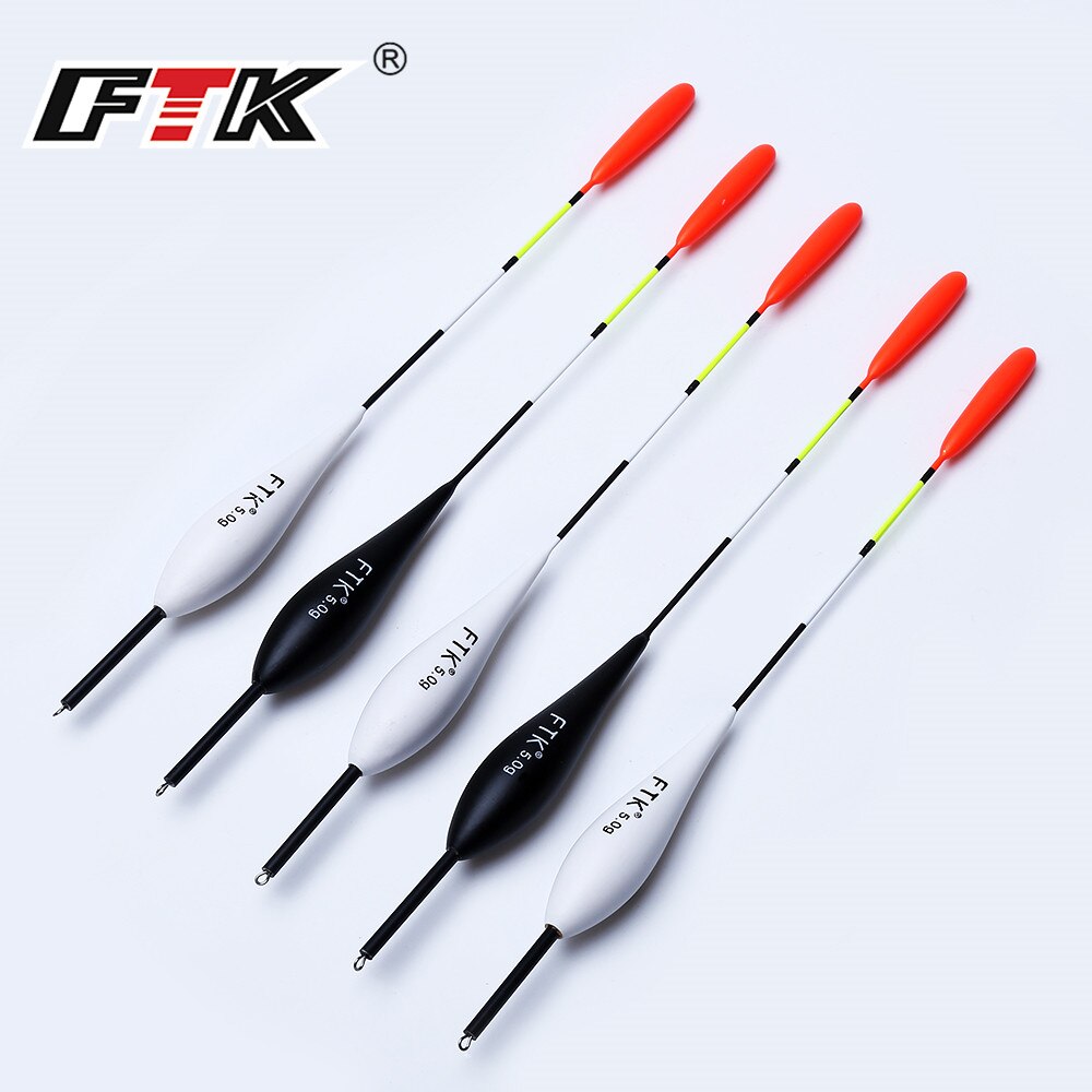 FTK Barguzinsky-flotteur pour pêche à la carpe, poids de 2g-5g, longueur 20cm-22cm, le lot de 10 pièces