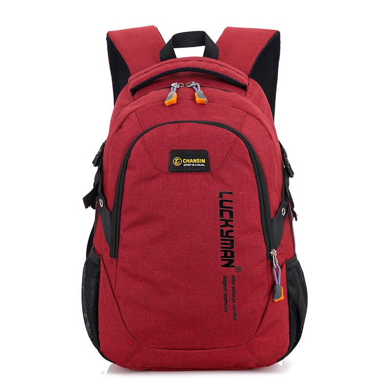 2021Men's Backpack Male Laptop Bcakpack For boys Nylon College Student bags Male high school Women's Backpacks Computer: red