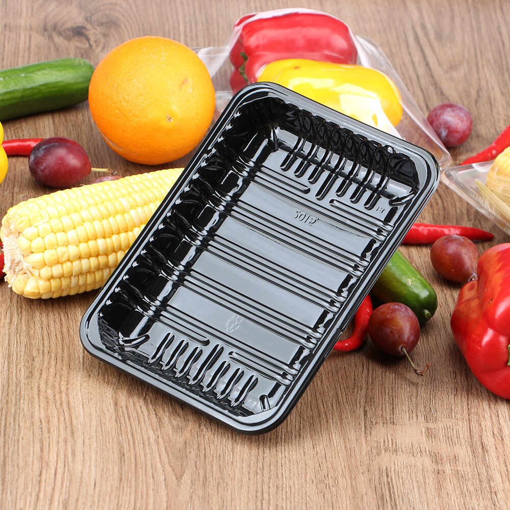 Dispos Plastic Frozen Supermarket Poultri Packag Disposable Food Packing Tray