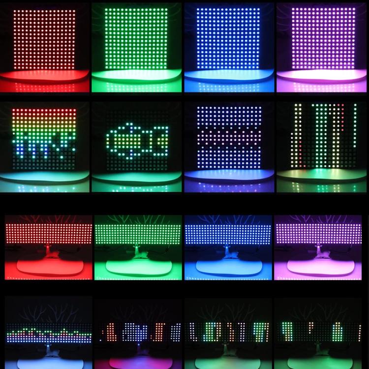 DIY GyverLamp 16x16 Matrix WS2812B 5V RGB 5050SMD Digital Flexible Individually 8x32 256 Pixels Panel Flexible FPCB with Arduino