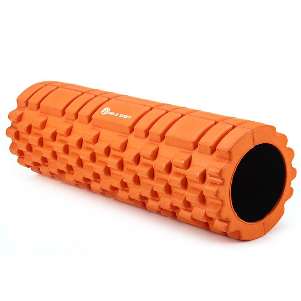 Kolonne yoga blok fitnessudstyr pilates yoga skumrulle eva fitness gym træning muskelmassage rulle yoga mursten til kvinder: Orange
