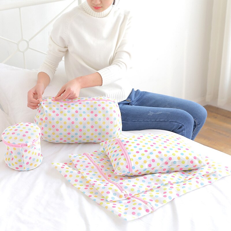 Mesh Laundry Bag Nylon Laundry Wash Bags Coarse Net Laundry Basket Laundry Bags for Washing Machines Mesh Bra Bag