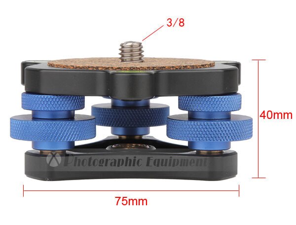 Full Metal Professionele Gradienter Landmeetkundige Camera Statief Hoofd Meting Leveler Niveau Regulator 3/8 Schroef Mount Panoramisch