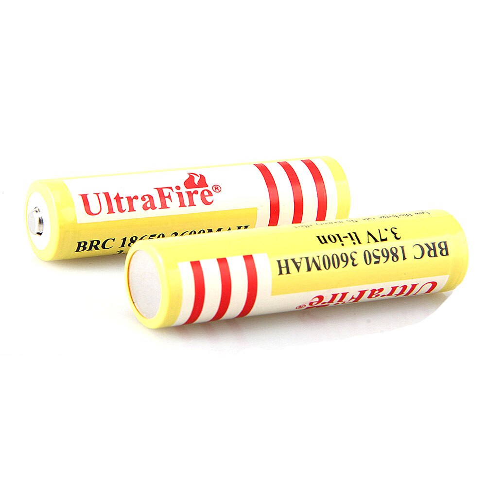 UltraFire Original 18650 Battery 3.7V 3600mAh Real Capacity Rechargeable Li-ion Battery(With PCB)