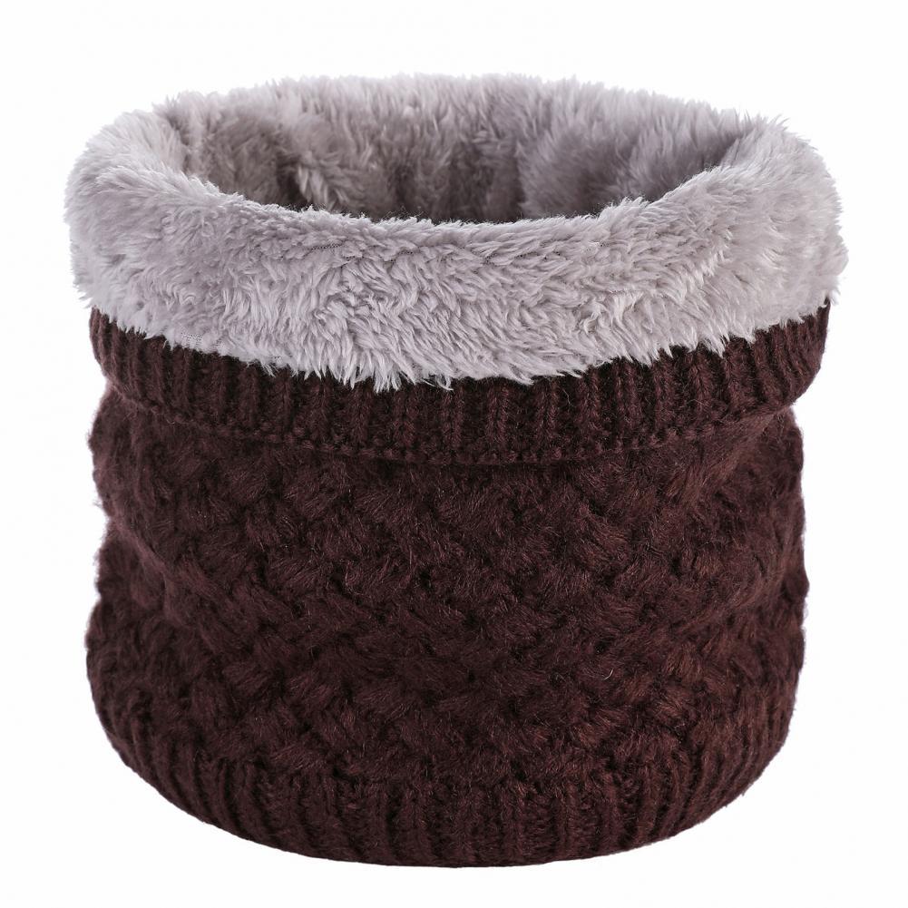 Neck Warmer Wear Resistant Thick High Elastic Plush Lining Neck Scarf Winter Neck Warmer for Cold Weather: Coffee