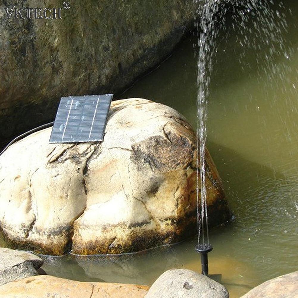 1.2W Micro Solar Water Pump Floating Fountain Submersible Pump Outdoor Garden Fountain Fish Tank Pond Brushless Solar Pump