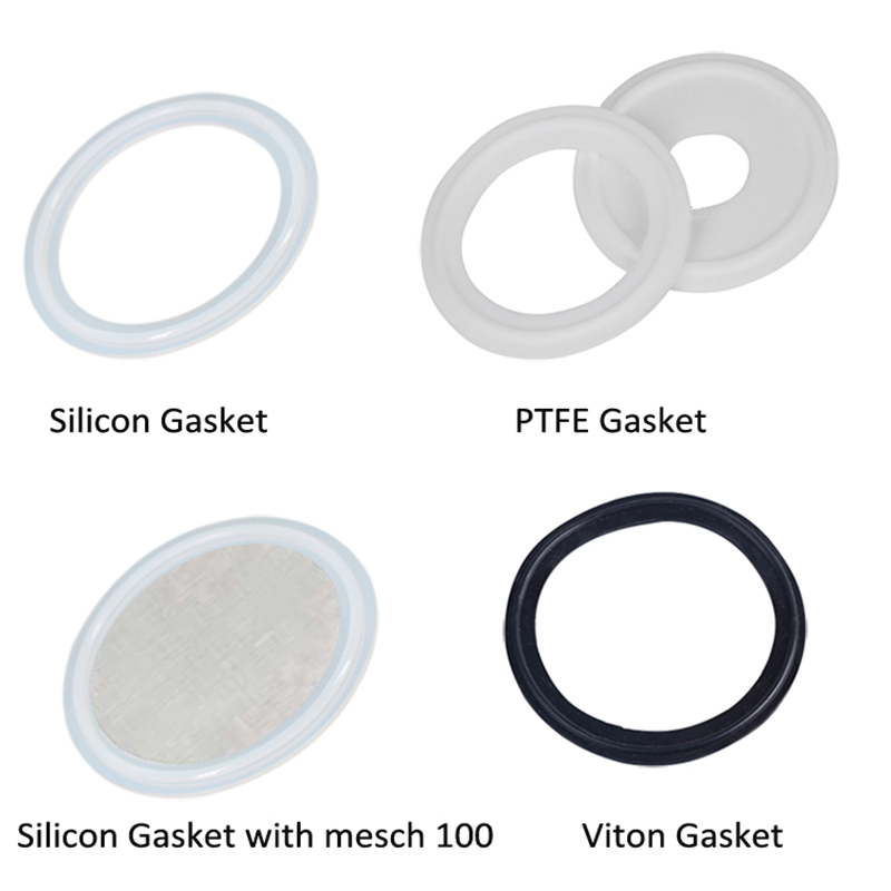 Tri Klem Pakking Food Grade Seal Wasmachine, Mesh Filter Scherm Voor Homebrew, Silicium Ptfe, Fkm, Viton, 2 Stuks
