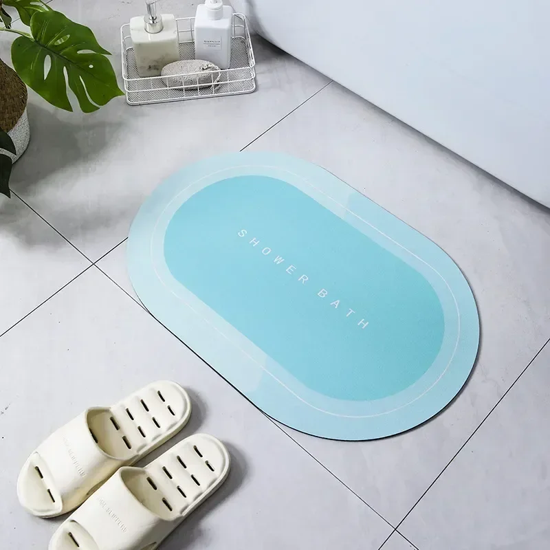 Saugfähige Badezimmer-Badematte, rutschfester Duschteppich, schnell trocknende Badematten, Küche, Eingang, Fußmatten, Heim-Fußmatte, Badewannen-Teppich: Elfenbein
