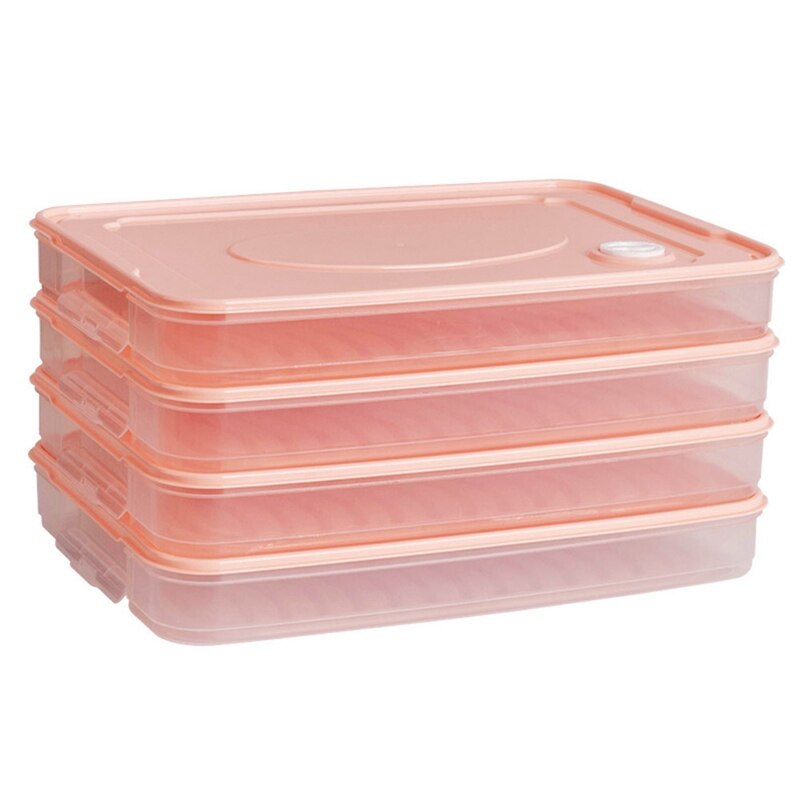 Multi-Layer Refrigerator Storage Container Plastic Box Food Dumplings Airtight Home Organizer Grains Beans Box Kitchen Organizer: Default Title