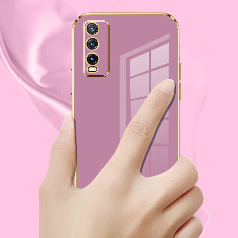 For vivo Y20 Case vivo Y20s Y20I Y20SG Y20G Phone Case Vivo V2029 V2027 V2032 Case Luxury Square Plating Shockproof Back Cover