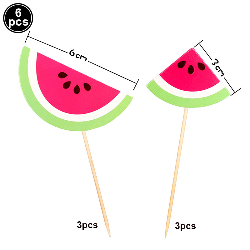 One in a Melon Cake Topper Glitter Watermelon Cupcake Topper 1st Birthday Party Cake Decor Watermelon Themed Kids Party Supplies: Fluorescence Yellow