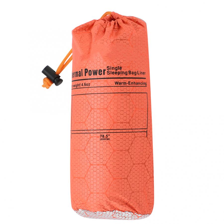 Vandtæt 15d nylon enkelt kuvert sovepose letvægts vandtæt camp vandring orange kuvert bærbar sovende