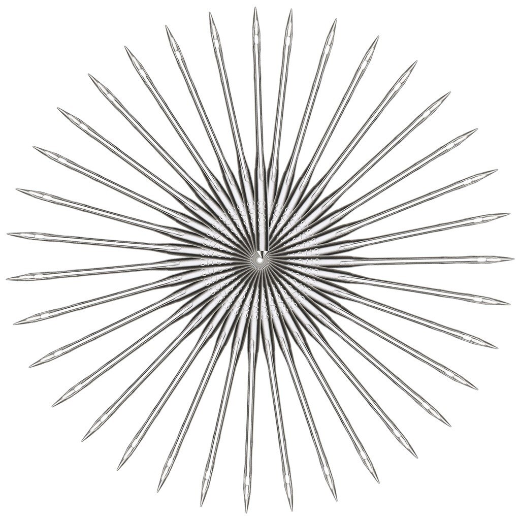 50 PCS Sewing Needles Silver Sewing Machine Needles Assorted Home Sewing Machine Needles 65/9 75/11 90/14 100/16 110/18 20APR17