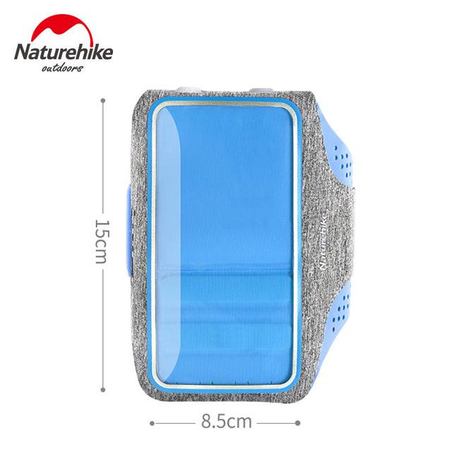 Naturehike hardlooptas sport mobiele telefoon armband tas telefoonhoesje ademend ultralicht outdoor hardlooparmtas hardloopschool: Blues