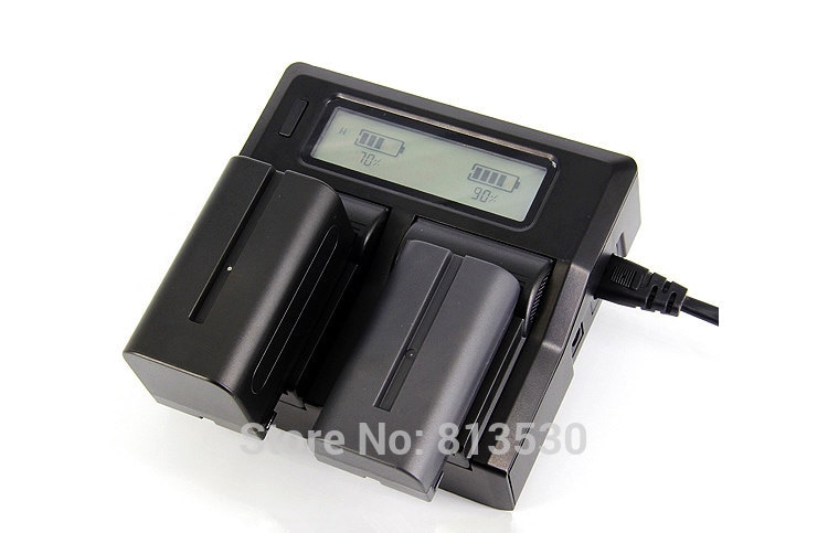 Ultra Fast LCD Dual AC/USB Charger for Canon BP-955 BP955 BP-975 BP975 EOS C100 C300 C500 XLH1 XHG1 XHA1 XL2 XM2 ES75 ES8200V.