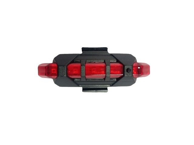 2pcs Rechargeable Waterproof T6 LED MTB Mountain Bike Front Headlight Rear Taillight Bicycle Flashlight Warning Lights: Only Taillight