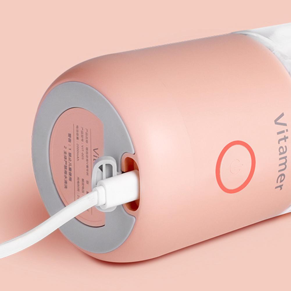 350ml bärbara elektriska fruktjuicer usb uppladdningsbara mini smoothie maker mixer mixer kopp snabb mixer köksmaterial