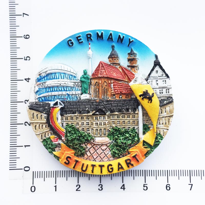 Autocollant magnétique de réfrigérateur allemand, tasse à bière européenne, allemagne, Heidelberg, stuttart, Souvenir de voyage, allemagne