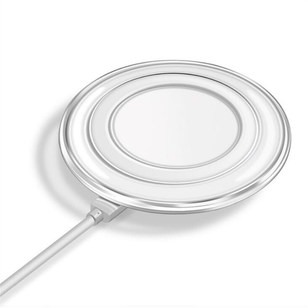 Wireless Charger for iPhone 6 6S 7 8 plus 11 X Xs Xr Qi Fast Wireless Charging Pad for Samsung S10 Note 9 AirPods Xiaomi Charger: white