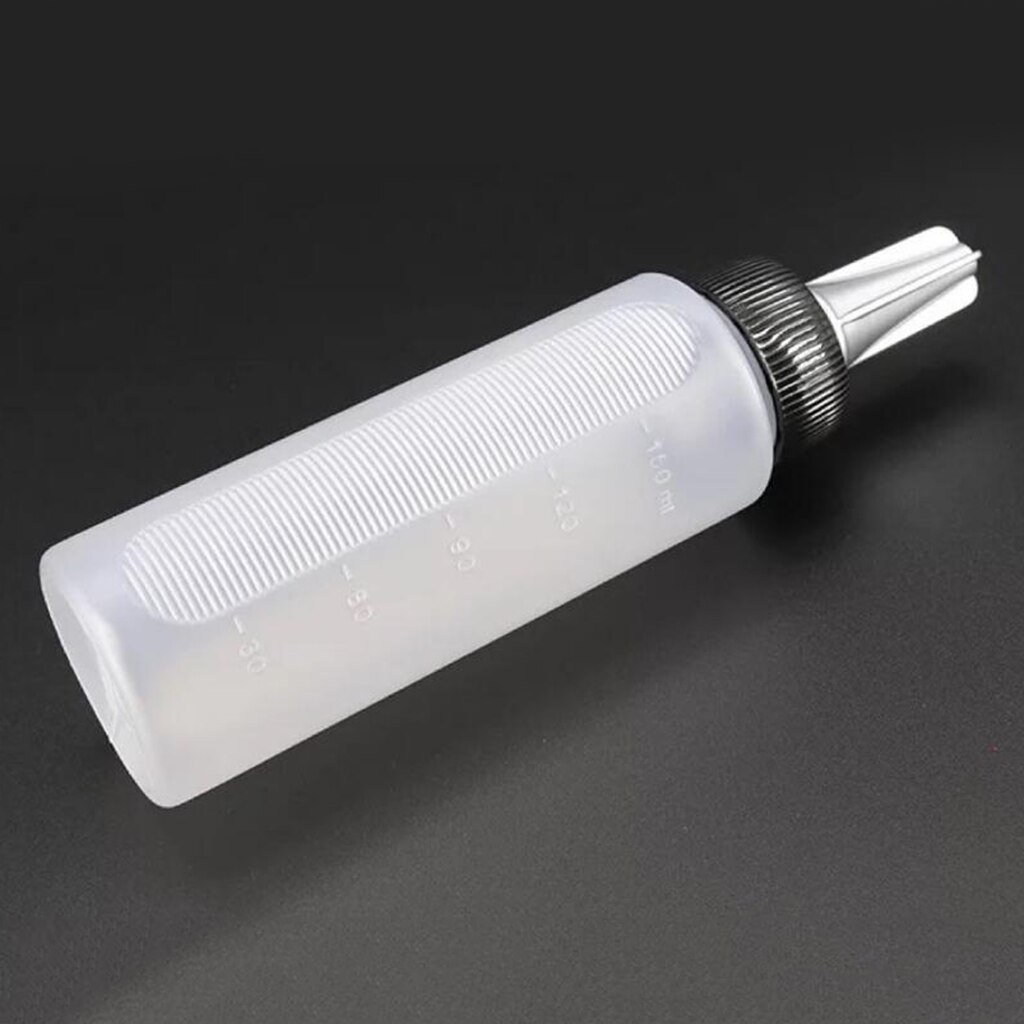 150ml Empty Plastic Salon Hair Color Measuring Tinting Applicator Bottle Empty Shampoo Applicator Bottle for Dry Washing Hair