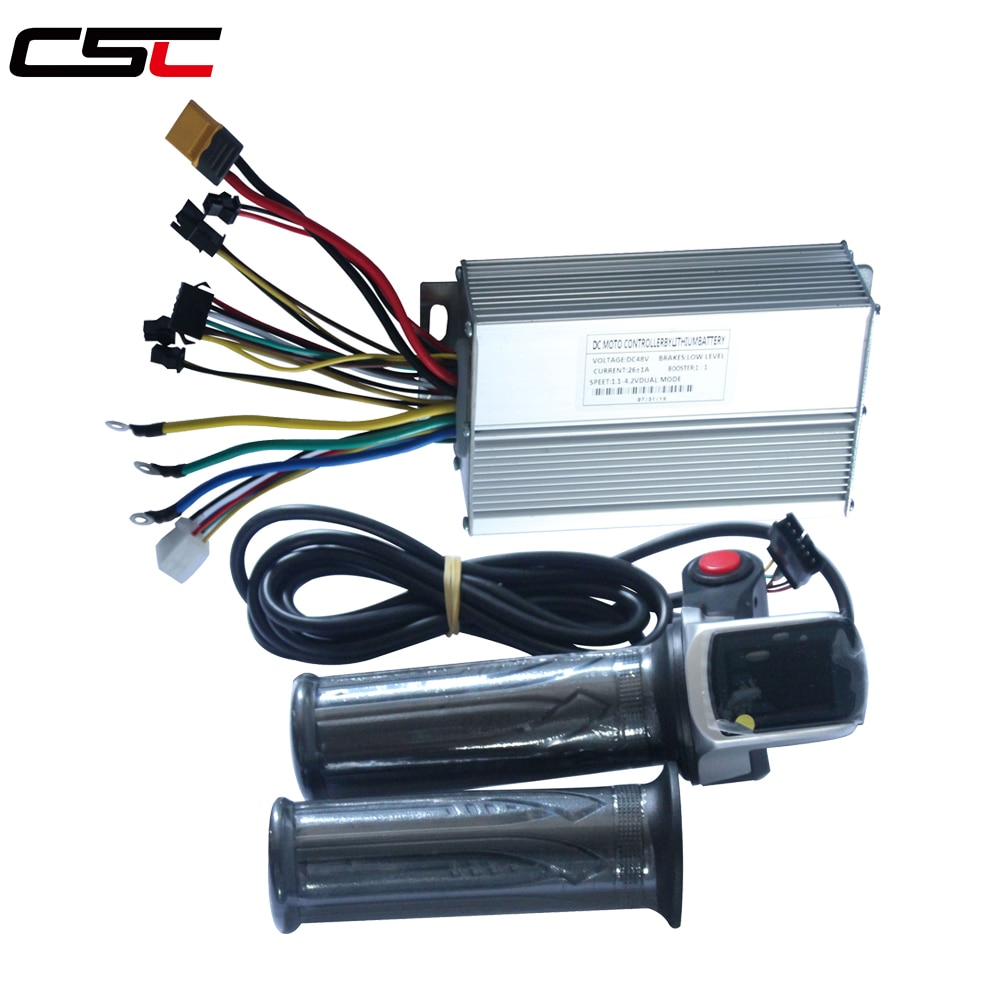 36V 48V Led Display Panel Throttle Elektrische Fiets Controller Ebike Borstelloze Controller Kit Elektrische Fiets Accessoires
