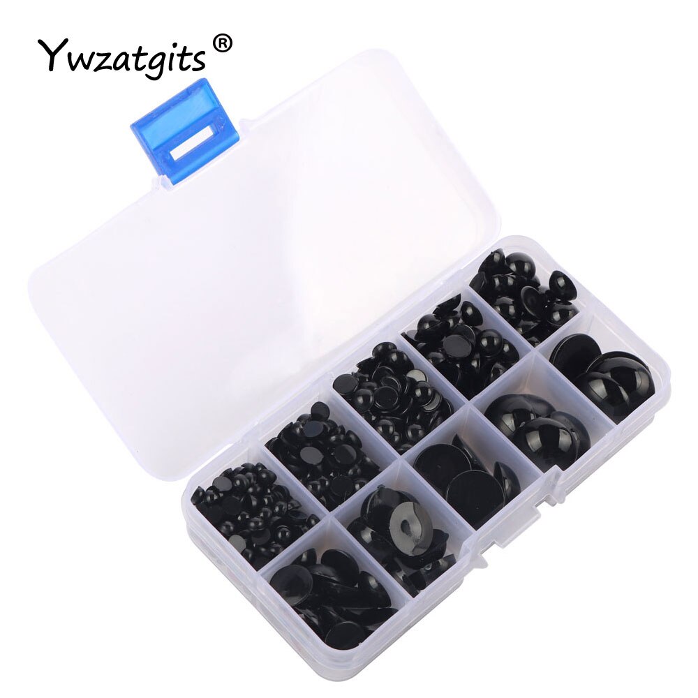 5-20mm Half Round Pearls Plastic Black Beads Flatback Resin Pearl Glue On Rhinestones Beads Nail Art Crafts Diy Decoration K1011