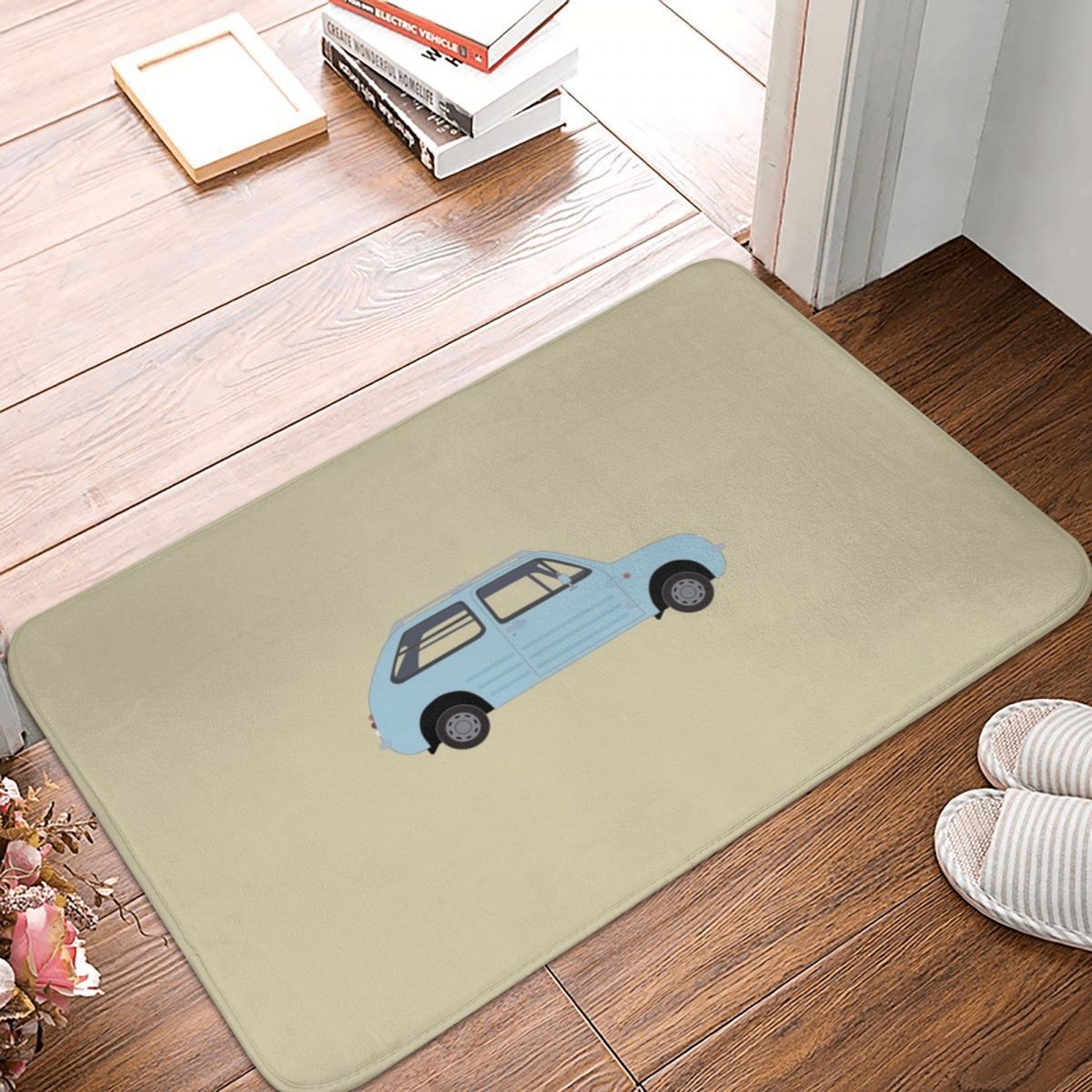 Aqua Grijs Nissan Pao Polyester Deurmat Tapijt Tapijt Mat Voetzool Antislip Washableentrance Keuken Slaapkamer Balkon Cartoon