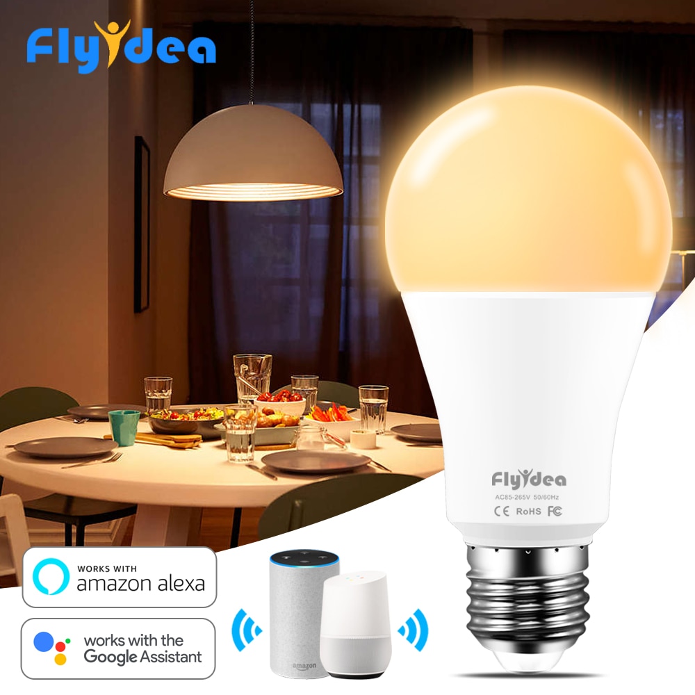 15W E27 Smart Led Lamp Voor Wifi Controle Gelijk Aan 90W Gloeilamp Warm Of Koel Wit Licht compatibel Alexa En Google Thuis