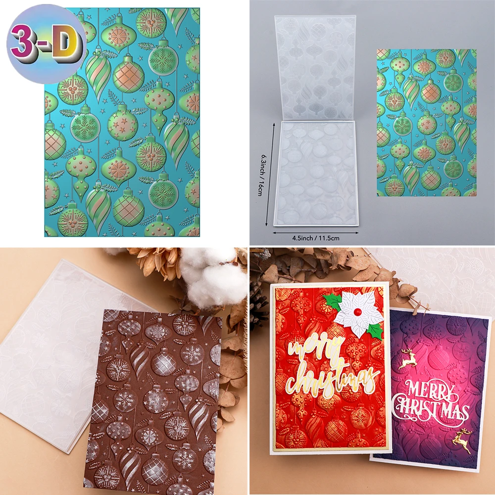 Carpeta de estampado 3D, línea ondulada, decoración de árbol de Navidad, fondo de telaraña para agregar detalles texturizados a la fabricación de proyectos de manualidades de papel: Caqui oscuro