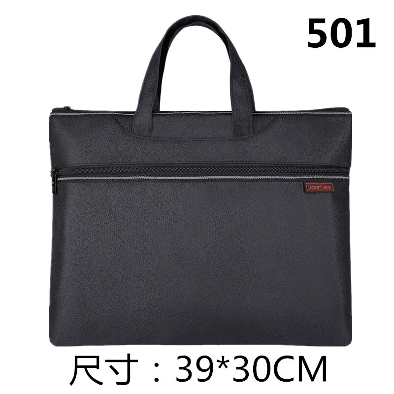 Brief case Men Casual Business Bag A4 Male Workbag Brief Bag Hand Belt Canvas Bag: 501 BLACK