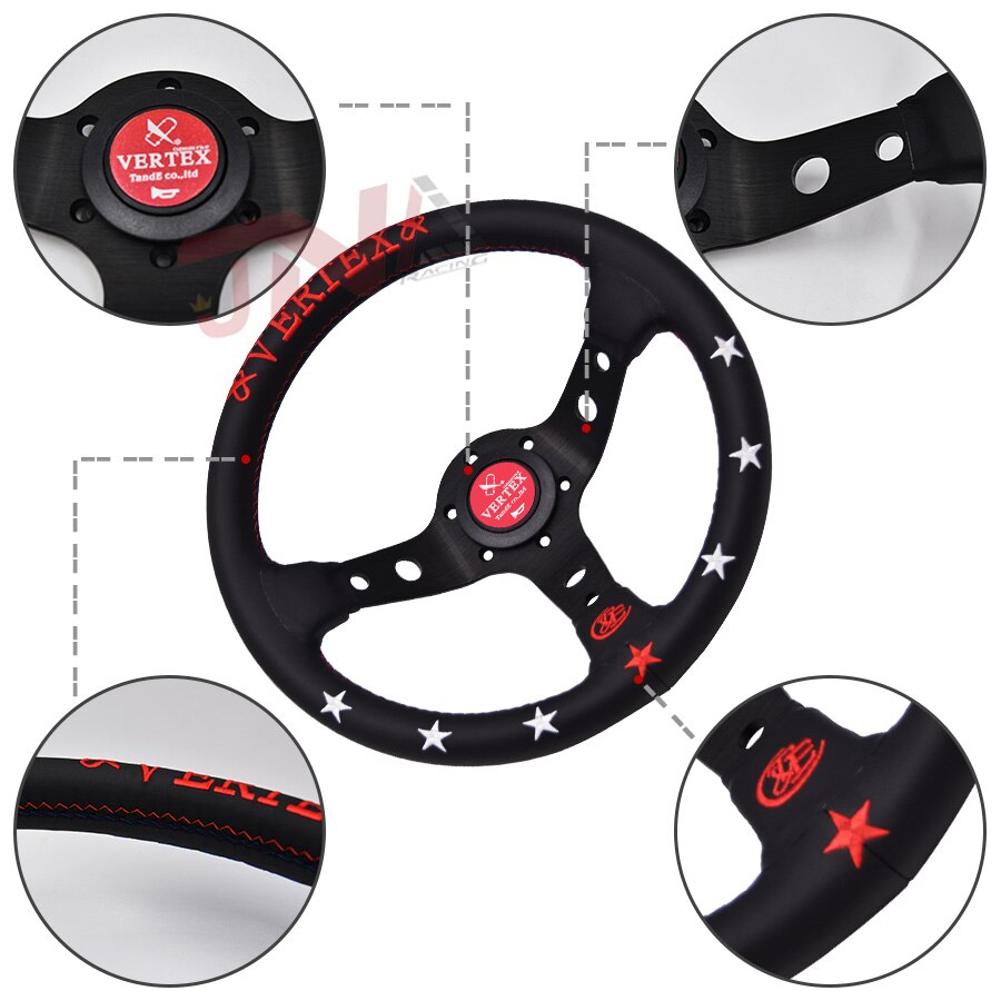 Volante de juego de carreras de 330mm, accesorios universales para automóviles, volante de coche de 13 pulgadas