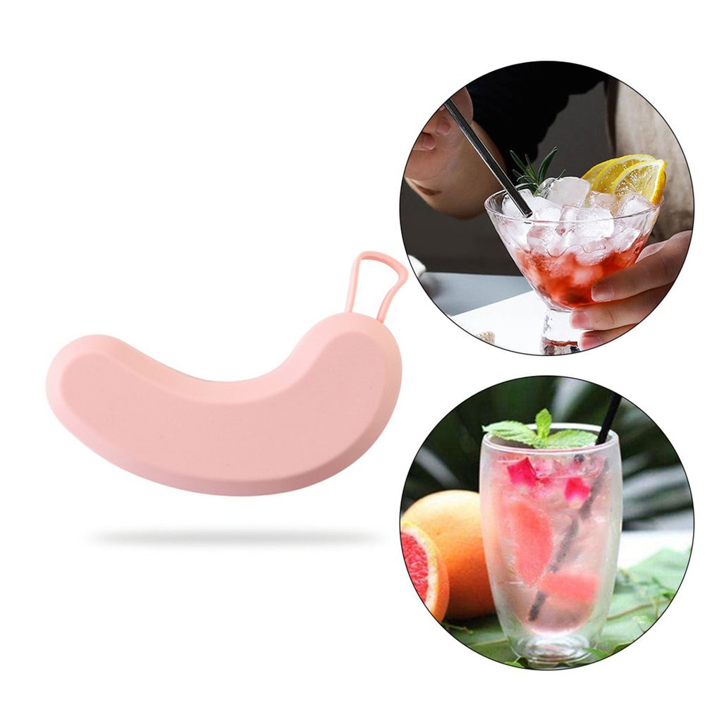 Silikone isterning form banan formet med låg is bakke skimmel budding skimmel fest bar koldt værktøj køkken gadget