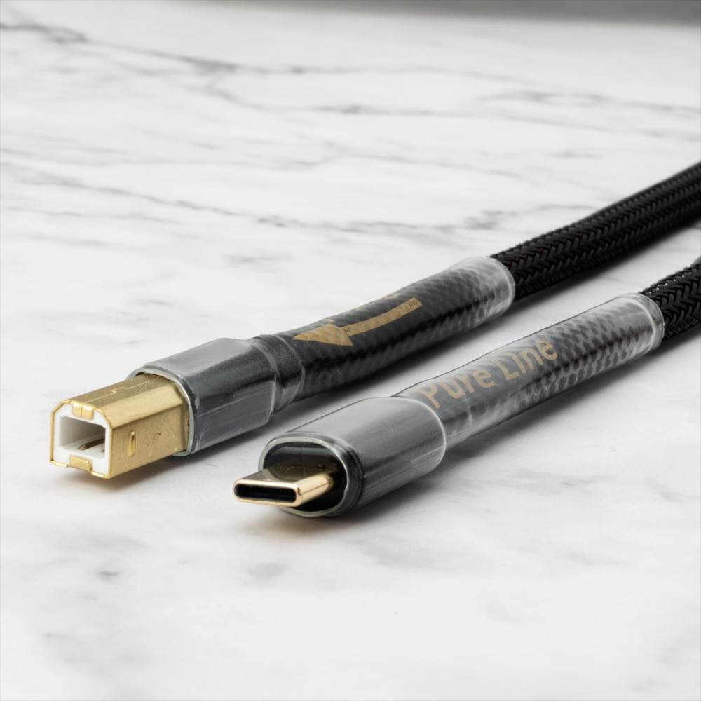 【Pureline】canare L-4E6S Hifi Usb Dac Kabel Usb B Naar Type C Stereo Kabel 6N Ofc Data Audio Digitale Kabel Voor mobiele Telefoon Dac